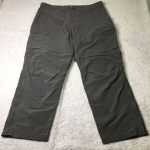 REI Mens Green Outdoor Hiking‎ Nylon Convertible Cargo Pants Size 42X32 Relaxed